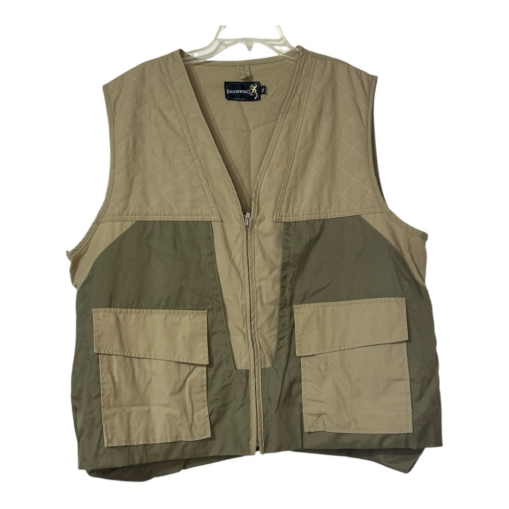 Vintage‎ 90s BROWNING Lightweight Hunting Fishing Utility Vest Men's Size XL